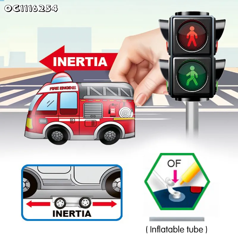 Montessori Wholesale Traffic Theme Art Sets Kid Painting Set Model Coloring Educational Popular DIY Toys