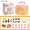 Plastic Vegetables Wholesale Vegetable Fruit Food Cooking Pretend Play Small Kitchen Set Toy for Kids