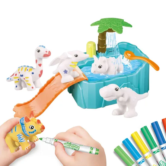 Wholesale Montessori Educational Kids Doodle Learning Graffiti Washing Animal Dinosaur Model Coloring Drawing DIY Toys for Kids
