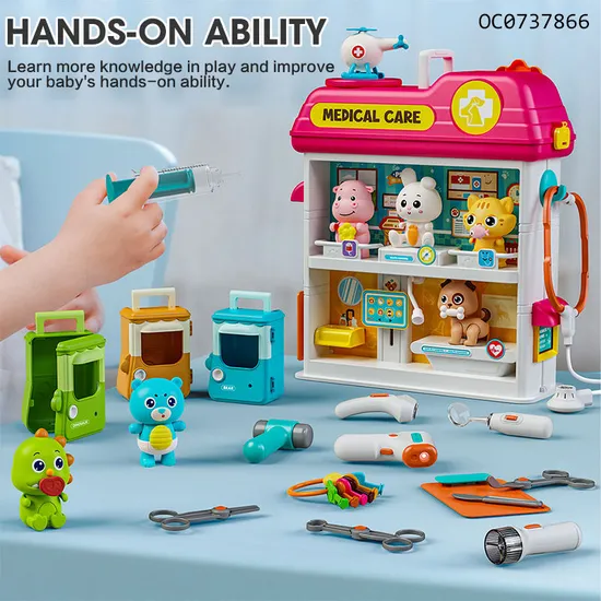 Wholesale Colored Matches Child Cognitive Animals Educational Doctor Set