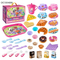 Wholesale Kids Party Pretend Play Food Kitchen Afternoon Tea Tableware Gift Toy Plastic Children House Play Set for Wholesale
