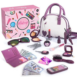 New Trending Hot Selling Cute Little Beauty Tools and Accessories Makeup Items Cosmetic Tool Toy for Girls with Makeup Bag Custom Logo