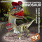 2.4G 8 Channels Tyrannosaurus Interactive Robot Dinosaur Realistic Roaring and Walking Remote Control Dinosaur Toys for Kids