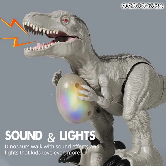 Dinosaur Theme Park Gift Wholesale Plastic Dinosaur Children New Electronic Small Toys Customize for Boys with Light and Sound