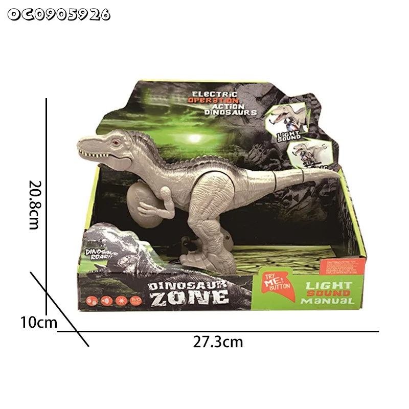 Dinosaur Theme Park Gift Wholesale Plastic Dinosaur Children New Electronic Small Toys Customize for Boys with Light and Sound
