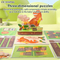 Stem New Montessori Toys Early Educational 3D Animal Custom Dinosaur World Colorful Cartoon Cardboard Jigsaw Puzzle Toy