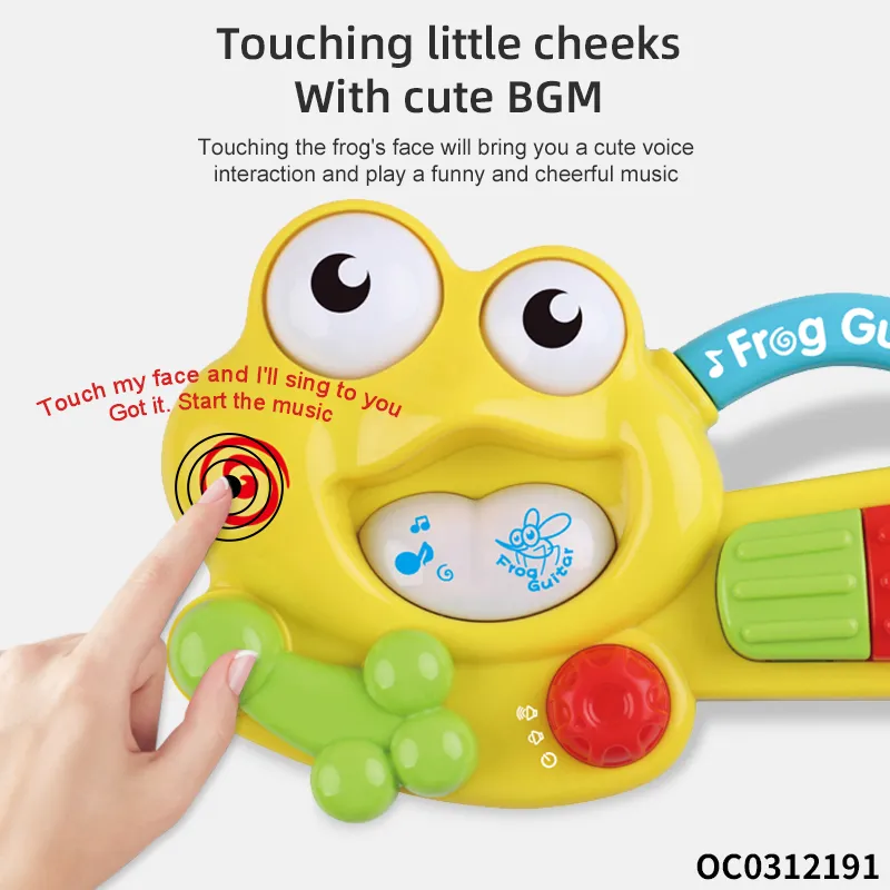 Wholesale Montessori Light Cartoon Music Electronic Keyboard Piano Musical Sensory Touch Baby Bed Bell Toy