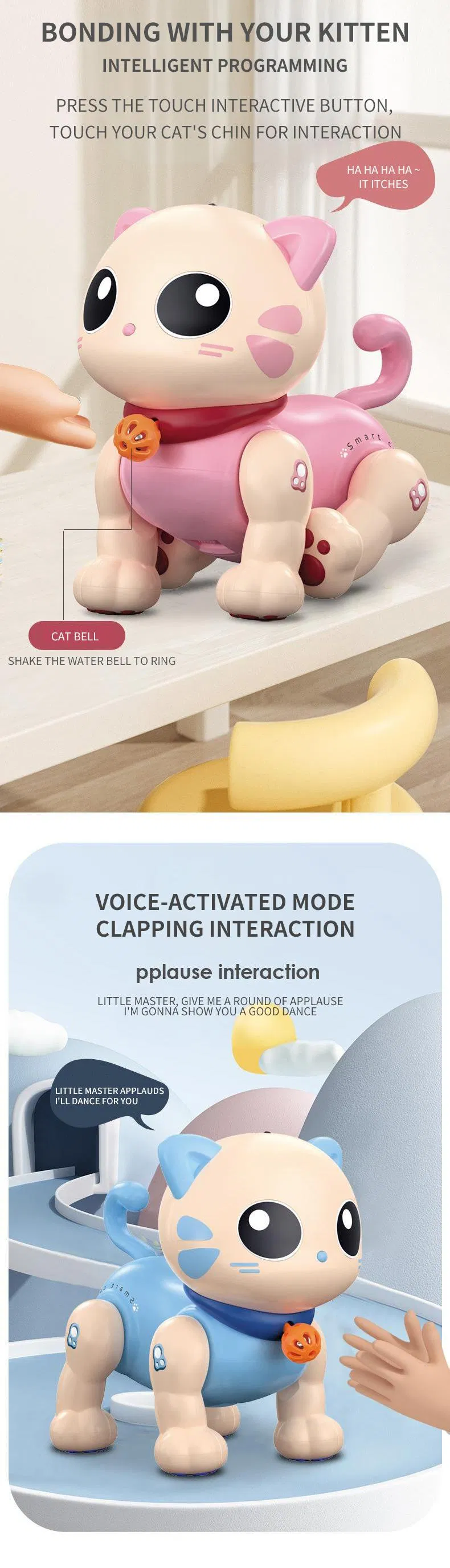 Wholesale Singing and Dance Plastic Remote Control Intelligent Interactive RC Music Robot Pet Animal Toy for Kids