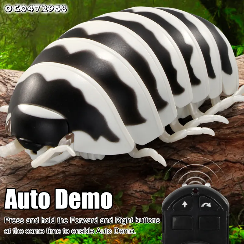 Wholesale Funny Cheap Remote Control Plastic Realistic Insects Simulation Pill Bug Model DIY Animal Toy