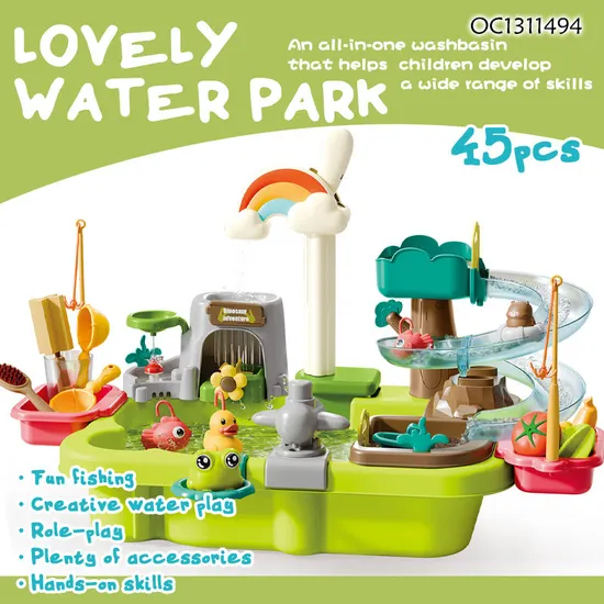 Wholesale Water Park Games Children Montessori Learning Magnetic Fishing Toy Ducks Fishing Game