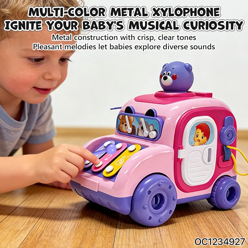 Wholesale Plastic Learning Educational Hand Eye Coordination Xylophone Percussion Musical Instrument Baby Toys