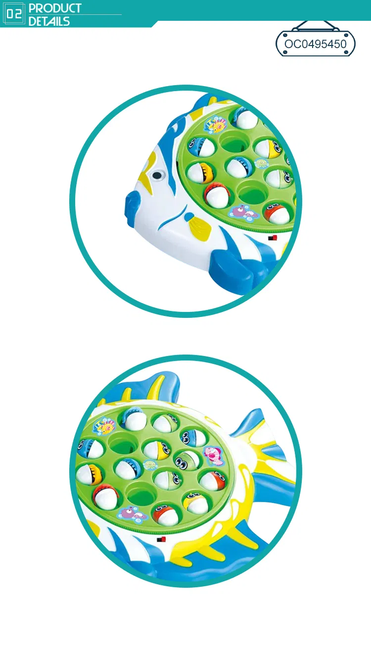 Wholesale Montessori Plastic Fishing Minimal Educational Electric Games Toy for Baby