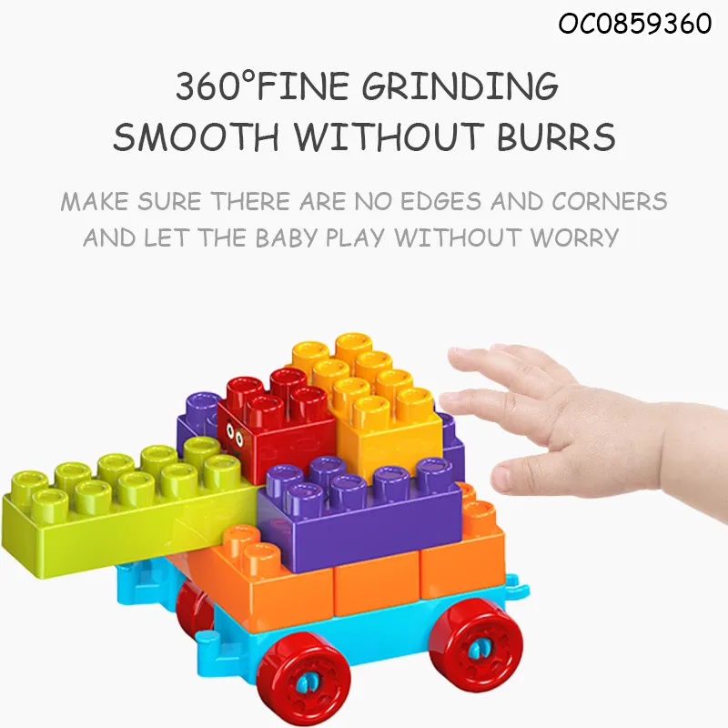 Wholesale Montessori Educational 40PCS Children's Plastic Building Blocks Sets Table Toy