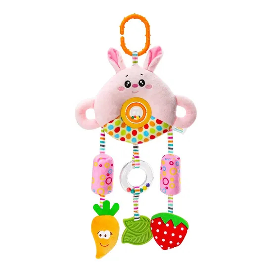 Wholesale Kids Stuffed Animals Bunny Rabbit Pull String Plush Felt Sensory Toys