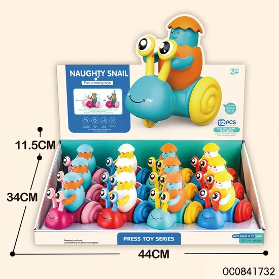 Wholesale Children Baby Educational Plastic Press and Go Animal Cartoon Car Toy for Sale