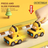 Wholesale Miniature Children Hot Selling Plastic Cute Cow Push Press and Go Animal Toy Car for Baby