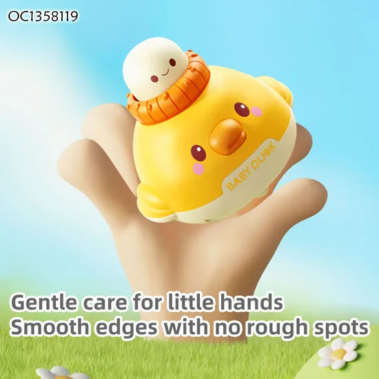 Wholesale Montessori Educational Hand Eye Coordination Felt Custom Press and Go Cute Animal Cars Toys