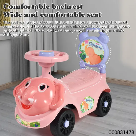 Wholesale Plastic Kids Children Cartoon Baby Ride on Toy Swing Car