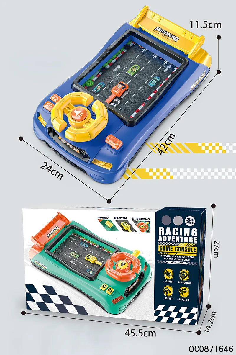 Interesting Intelligence Electronic Simulation Driving Toy Steering Wheel Car Racing Game