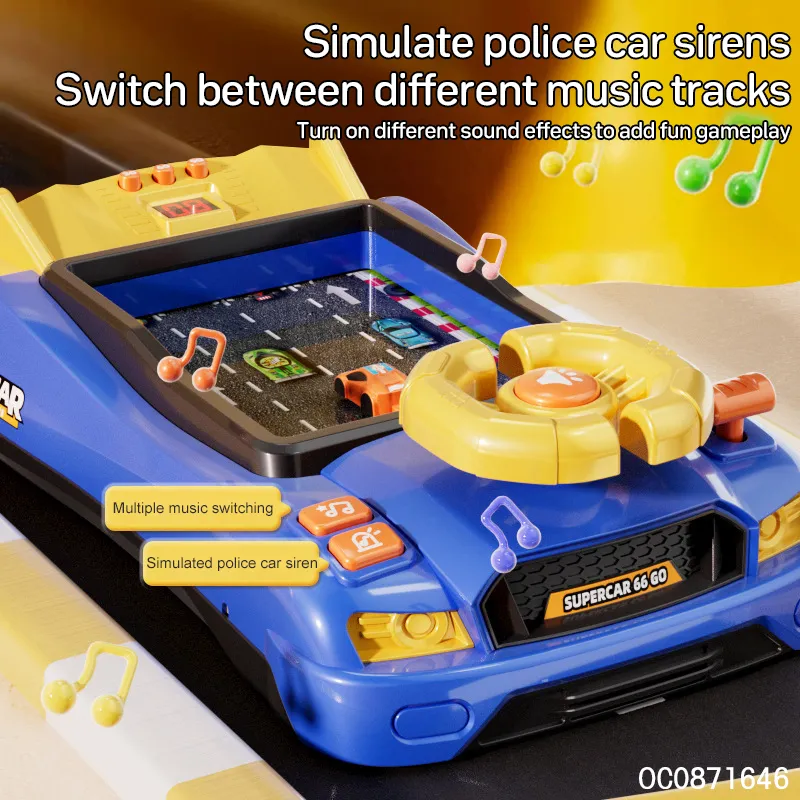 Interesting Intelligence Electronic Simulation Driving Toy Steering Wheel Car Racing Game