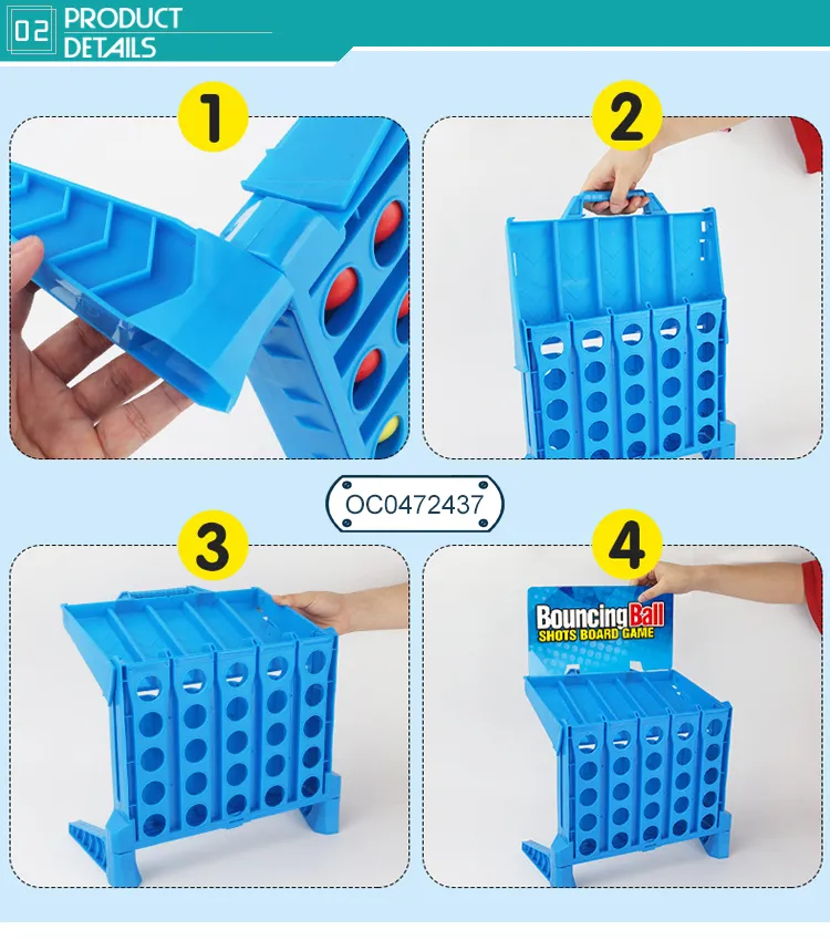 Wholesale Classic Kids Educational Bouncing Ball Shot Custom Children's Table Chess Board Game