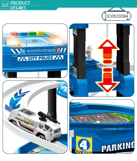 Multi Floors Track Parking Lot Toys Games Popular Toy with Battery Powered Car