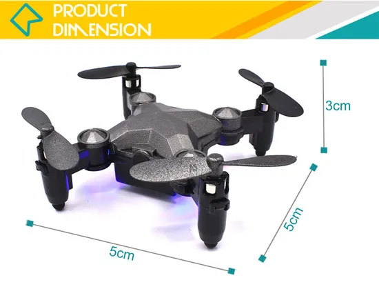 Wholesale Mini Watch Foldable Quadcopter Flying Drone Toy with Camera