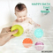 Wholesale Children Water Shower Hand Eye Soft Cube Baby Silicone Bath Toy