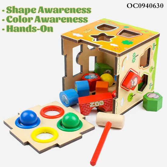 Wholesale Classic Kids Board Intelligent Whack a Mole Educational Wooden Baby Toy Game