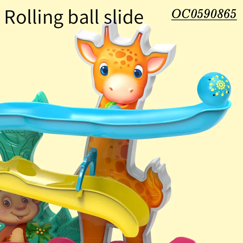Indoor Educational Track Toy Slot Roll a Ball Toy Education Assemble Toy for Kids