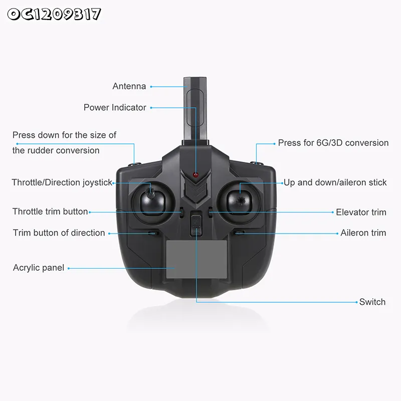Wholesale 2.4G Foam Model RC Plane Big Size Flying Toy Helicopter Remote Control Aircraft