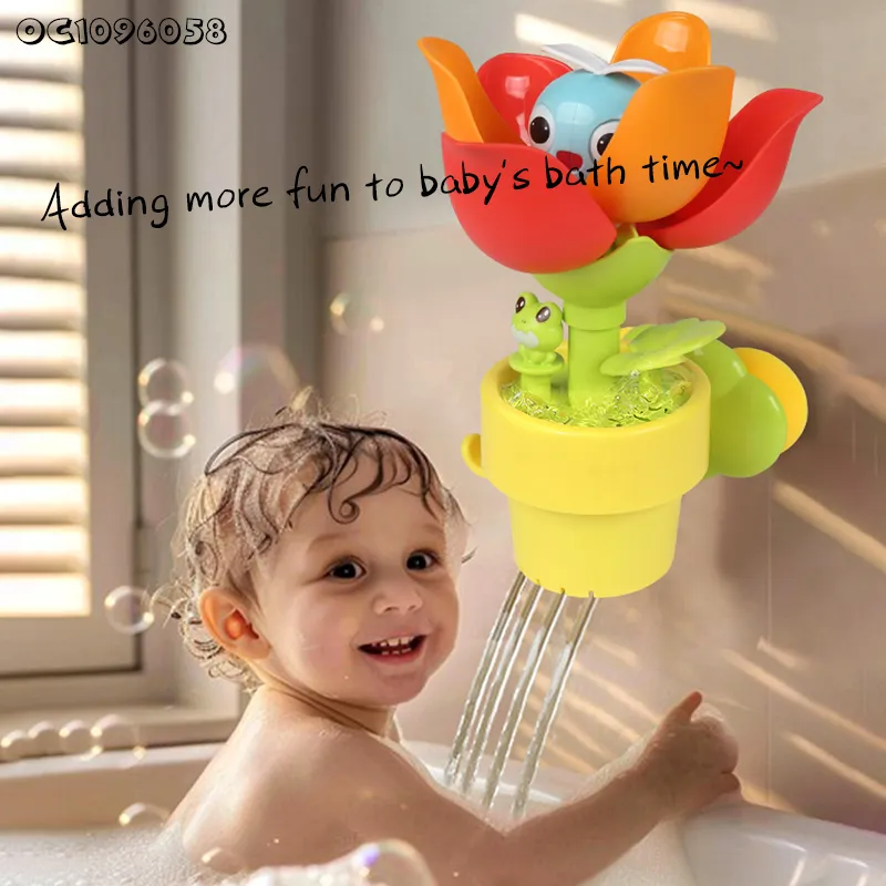 Wholesale Children Bathroom Flower Summer Water Play Game Equipment Splashing Baby Bath Toy