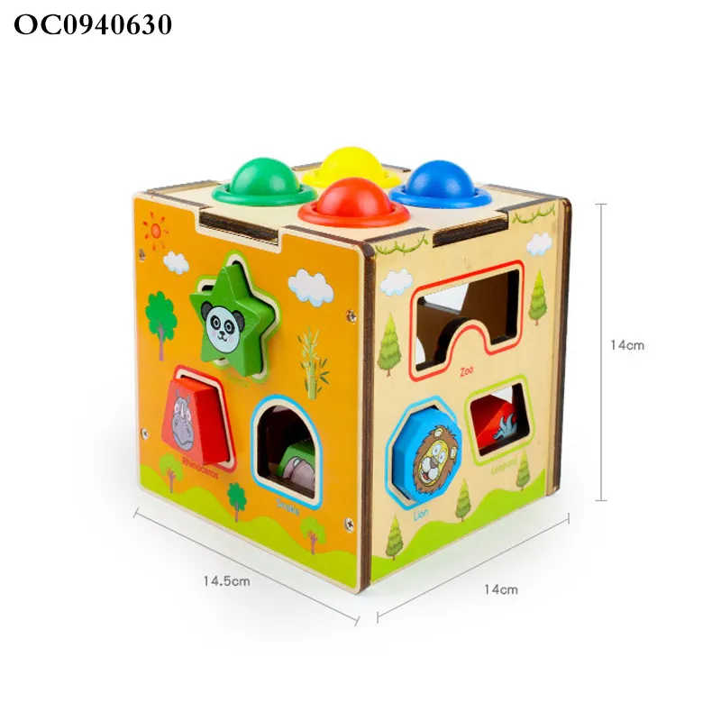 Wholesale Classic Kids Board Intelligent Whack a Mole Educational Wooden Baby Toy Game