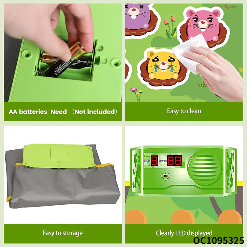 Wholesale Interactive Classic Electric Whack a Mole Game 2 Players Plastic Baby Family Board Game