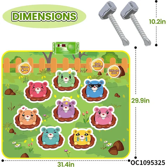 Wholesale Interactive Classic Electric Whack a Mole Game 2 Players Plastic Baby Family Board Game