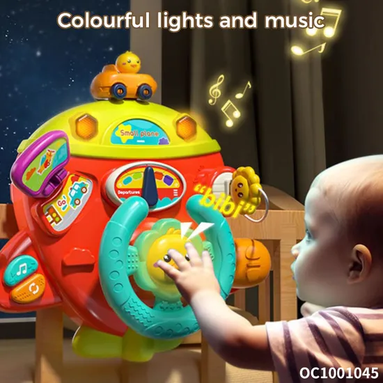 Baby Children Sensory Educational Electronics Steering Wheel Toys with Light and Music