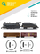 Kids Electric Diecast Model Toy Train Steam Locomotives Toy with Light and Sound