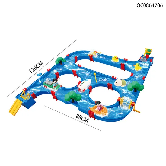 Wholesale 89PCS DIY Summer Track Bath Baby Kids Play Water Game Toys