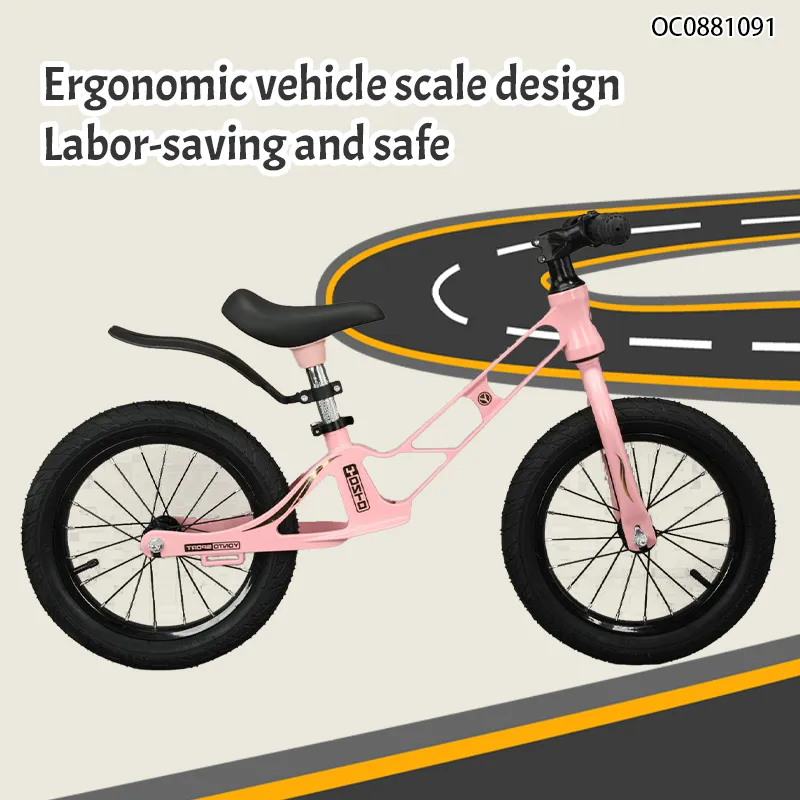 Wholesale Pink Alloy Children Kids Balance Bike Bicycle Ride on Car