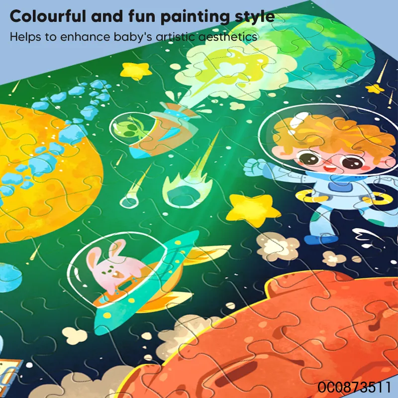 96PCS Glow in The Dark Jigsaw Puzzles Educational Manufacturers Toy for Children
