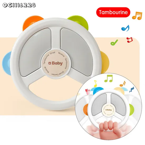 Plastic Electric Simulation Driving Plastic Baby Steering Wheel Board Montessori Board Game Toys
