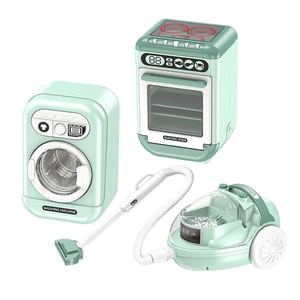 Wholesale Children's Washing Machine Pretend Plastic Children House Play Toys Set with Light and Sound
