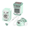 Wholesale Children's Washing Machine Pretend Plastic Children House Play Toys Set with Light and Sound