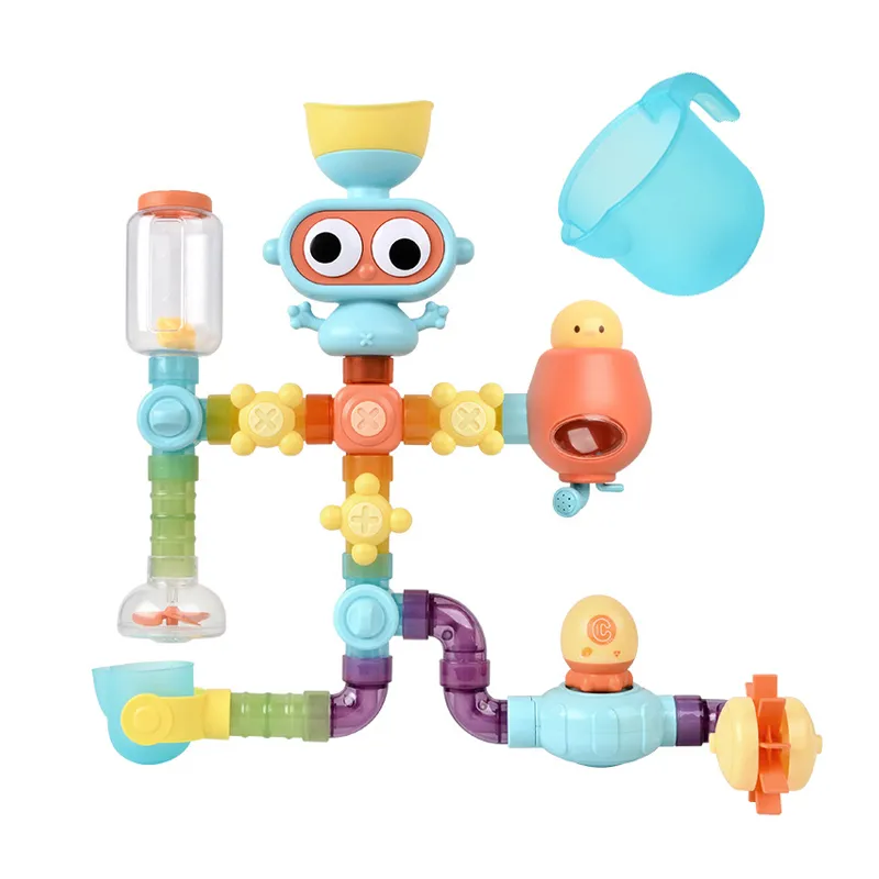 Wholesale Shower Children Water Game Bathroom Baby Bath Shower Wall Plastic Bathtub Toy