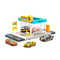 The Boys Series Simulation City Auto Repair Station Set Gas Station Model Custom Cars Plastic Toy for Kids