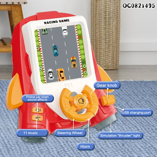 Funny Custom Family Family Car Racing Machine Steering Wheel Board Game for Kids Boys