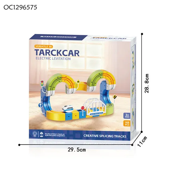 Children Game Adventure Toy Battery Operated Rail Car Toys Magnetic Hot Kids DIY Assembly Magic Track Car Toy for Baby Wholesale