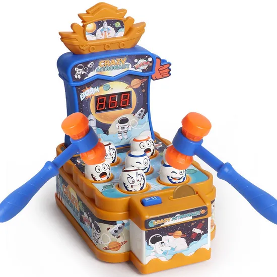 Wholesale 2 Players Family Classic Electric Hammer Interactive Funny Whack a Mole Game Board Game for Kids with Music Light