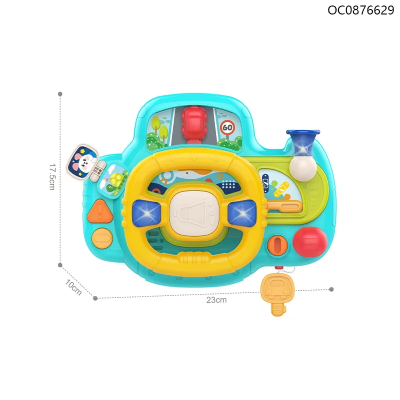 Classic Custom Intelligence Steering Wheel Baby Montessori Sensory Toys Game