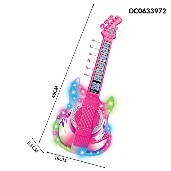 Wholesale Kids Interactive Sensory Popular Musical Instruments Battery Operated Guitar Toy